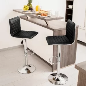 TECTAKE 2 Barhocker Johannes Aus Kunstleder – Barstühle, Tresenhocker, Barmöbel 9