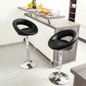TECTAKE 2 Barhocker Christian Aus Kunstleder – Barstühle, Tresenhocker, Barmöbel 9