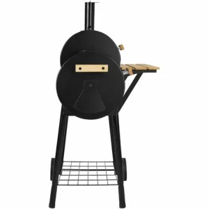 TECTAKE Holzkohlegrill Smoker Mit Thermometer – Standgrill, Kohlegrill, Grillwagen 13