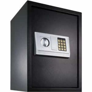 TECTAKE Elektronischer Safe Tresor Mit Schlüssel Und Einlegeboden Inkl. Batterien – Tresor, Möbeltresor, Minisafe 9