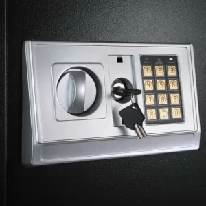 TECTAKE Elektronischer Safe Tresor Mit Schlüssel Und Einlegeboden Inkl. Batterien – Tresor, Möbeltresor, Minisafe 11