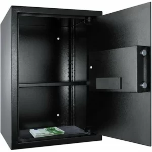 TECTAKE Elektronischer Safe Tresor Mit Schlüssel Und Einlegeboden Inkl. Batterien – Tresor, Möbeltresor, Minisafe 13