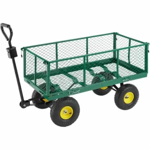 TECTAKE Bollerwagen Mit Ablage Max. 550kg – Handwagen, Leiterwagen, Bollerwagen Mit Luftreifen 13