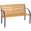 TECTAKE Gartenbank Micha 2-Sitzer Aus Holz 119,5x 62x83cm – Gartenmöbel, Balkonmöbel, Bank 16