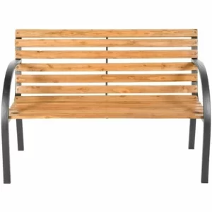 TECTAKE Gartenbank Micha 2-Sitzer Aus Holz 119,5x 62x83cm – Gartenmöbel, Balkonmöbel, Bank 13