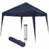 TECTAKE Faltbarer Garten Pavillon 3x3m – Partyzelt, Anbaupavillon, Festzelt – Blau 19