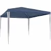 TECTAKE Garten Pavillon 3x3m – Partyzelt, Anbaupavillon, Festzelt – Blau 17