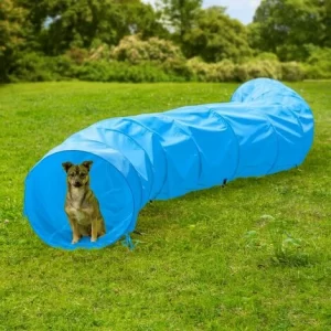 TECTAKE Spieltunnel Mit Tragetasche 5 M – Spielzelt, Krabbeltunnel, Kriechtunnel – Blau 8