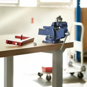 TECTAKE Schraubstock 360° Drehbar Mit Amboss – Werkbankschraubstock – 125 Mm 9