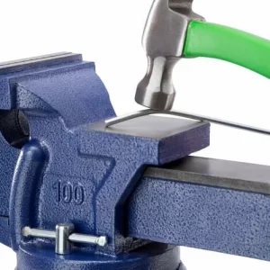 TECTAKE Schraubstock 360° Drehbar Mit Amboss – Werkbankschraubstock – 125 Mm 13