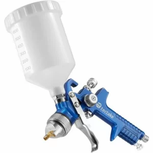 TECTAKE 2 HVLP Lackierpistolen (1,0/1,7mm Düse) – Lackierpistole, Spritzpistole, Farbspritzpistole 11