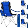 TECTAKE 4 Campingstühle Mit Polsterung – Klappstuhl, Strandstuhl, Klapphocker – Blau 17