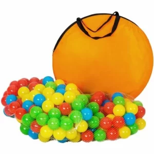 TECTAKE Spielzelt Mit Tunnel, 200 Bällen Und Tasche – Spielhaus, Spielzelt, Kinderzelt – Bunt 15