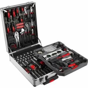 TECTAKE Alu Trolley-Werkzeugkoffer 799-tlg. – Werkzeugkasten, Werkzeugkiste, Werkzeugtrolley 9
