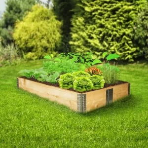 TECTAKE Hochbeet Klappbar Und Stapelbar 120x80x19cm – Frühbeet, Pflanzkasten, Gemüsebeet – 1 8