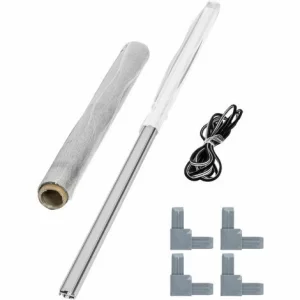 TECTAKE Lichtschachtabdeckung 115x60cm – Kellerschachtabdeckung, Schutzgitter, Lichtschachtgitter 13