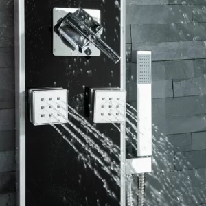 TECTAKE Duschpaneel Mit 6 Massagejets – Duschsäule, Brausegarnitur, Brausethermostat 11