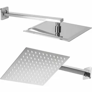 TECTAKE Regendusche Komplettset Unterputz – Duschstange, Kopfbrause, Regenbrause 8