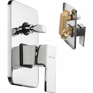 TECTAKE Regendusche Komplettset Unterputz – Duschstange, Kopfbrause, Regenbrause 12