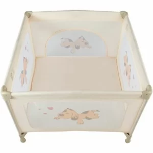 TECTAKE Baby Laufstall Tommy Junior 105x105x78cm – Babyreisebett, Kinderreisebett, Reisebett – Beige 9