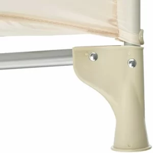 TECTAKE Baby Laufstall Tommy Junior 105x105x78cm – Babyreisebett, Kinderreisebett, Reisebett – Beige 15
