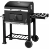 TECTAKE Holzkohlegrill Höhenverstellbar – Standgrill, Kohlegrill, Grillwagen 17