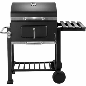 TECTAKE Holzkohlegrill Höhenverstellbar – Standgrill, Kohlegrill, Grillwagen 13