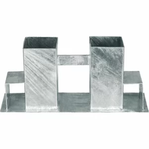 TECTAKE Holzstapelhilfe Feuerverzinkt 2-tlg. – Brennholzunterstand, Brennholz Stapelhilfe, Holzstapelhalter 13