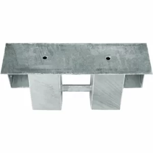 TECTAKE Holzstapelhilfe Feuerverzinkt 2-tlg. – Brennholzunterstand, Brennholz Stapelhilfe, Holzstapelhalter 15