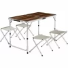 TECTAKE Koffertisch Mit 4 Hockern – Camping Tisch, Outdoor Tisch, Campingtisch Klappbar 19