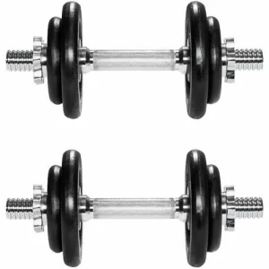 TECTAKE 2 Kurzhanteln Verchromt – Hanteln, Hantelset, Kurzhantel Set – 2 X 10 Kg 9