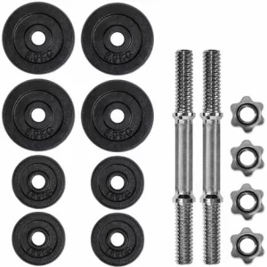 TECTAKE 2 Kurzhanteln Verchromt – Hanteln, Hantelset, Kurzhantel Set – 2 X 10 Kg 11