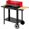 TECTAKE Holzkohlegrill Grillwagen – Standgrill, Kohlegrill, Grillwagen 17