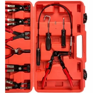TECTAKE Schlauchklemmenzangen Set 9-tlg. – Schlauchklemme, Klemmzange 13