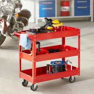 TECTAKE 2 Werkstattwagen Mit 3 Böden – Werkstattwagen, Werkzeugwagen, Rollwagen 9