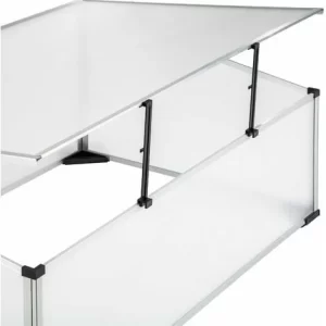 TECTAKE Frühbeet Aus Aluminium Mit Arretierbarem Dach – Frühbeet, Pflanzkasten, Pflanzenbeet – 102 X 61 X 41 / 31 Cm 13