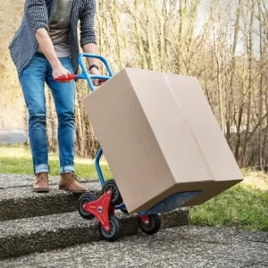 TECTAKE Treppensackkarre Bis 100kg – Transportwagen, Treppensteiger, Treppensackkarre 9
