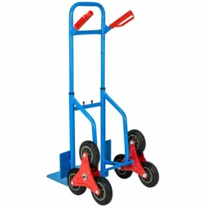 TECTAKE Treppensackkarre Bis 100kg – Transportwagen, Treppensteiger, Treppensackkarre 13