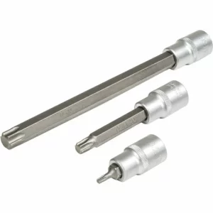 TECTAKE Steckschlüsselsatz 32-tlg. – Torx, Torx Schraubendreher, Torx Nuss 13