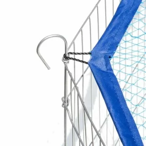 TECTAKE Freilaufgehege Mit Sicherheitsnetz Ø 145cm – Gehege, Hasengehege, Freigehege Kaninchen – Blau 9
