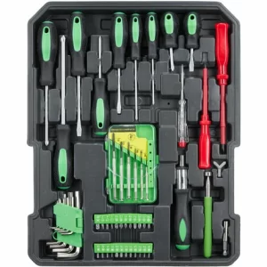 TECTAKE Trolley Werkzeugkoffer 899-tlg. – Werkzeugkasten, Werkzeugkiste, Werkzeugtrolley 9