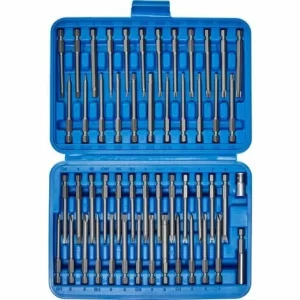 TECTAKE Bitset Lang 51-tlg. – Bitset, Torx Bit, Innensechskant 10