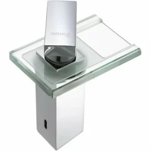 TECTAKE Waschtischarmatur Wasserfall 3-Farbwechsel – Wasserhahn, Spültischarmatur, Badarmatur 15
