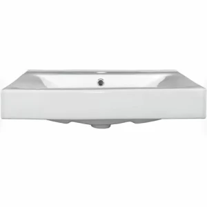 TECTAKE Waschbecken Aus Keramik, Rechteckig – Waschbecken, Waschtisch, Aufsatzwaschbecken 11