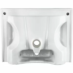TECTAKE Waschbecken Aus Keramik, Rechteckig – Waschbecken, Waschtisch, Aufsatzwaschbecken 15