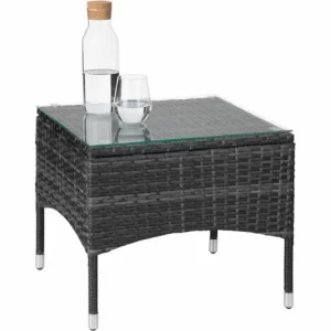 TECTAKE Rattan Gartenset Luzern 2+1 Inkl. Bezüge In 2 Farben – Gartenlounge, Terrassenmöbel, Rattan Lounge – Grau 15