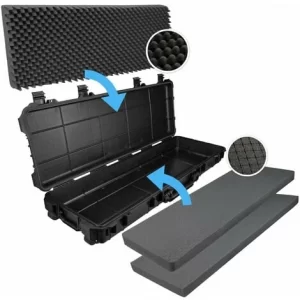 TECTAKE Gewehrkoffer Universalbox Lang – Waffenkoffer, Transportkoffer, Waffentasche 13