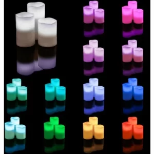 TECTAKE 2 Sets LED-Kerzen Mit Fernbedienung Und Farbwechsel – Led Kerzen Mit Fernbedienung, Led Echtwachskerzen Mit Fernbedienung, Flammenlose Kerzen Mit Fernbedienung 9