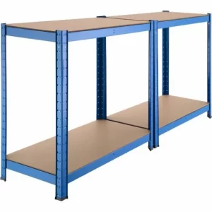 TECTAKE Lagerregal 4 Ebenen – Schwerlastregal, Metallregal, Kellerregal 11