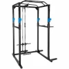 TECTAKE Kraftstation Mit Latzug – Fitnesstation, Trainingsstation, Kraftturm – Schwarz/blau 17